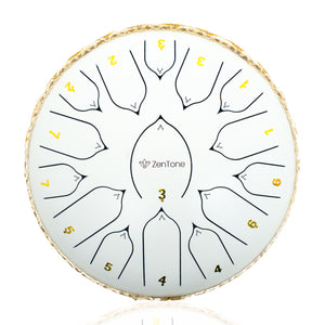 The ZenTone Drum in White