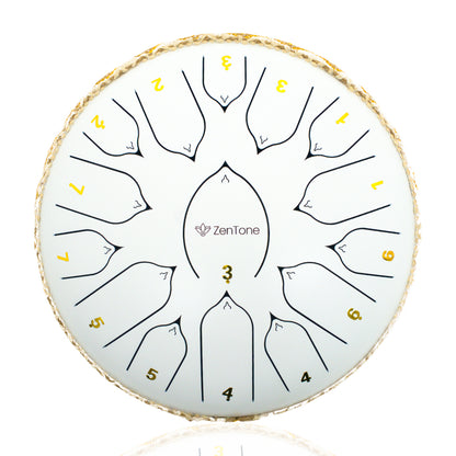 The ZenTone Drum in White