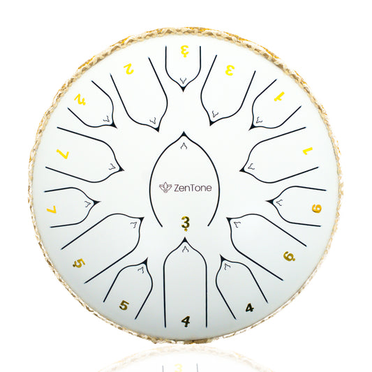The ZenTone Drum in White